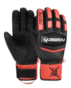 Reusch Worldcup Warrior GS Junior - Black/Silver/Fluo Red