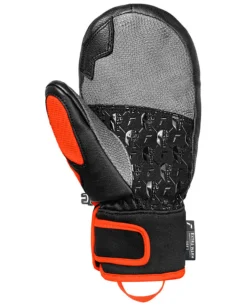 Reusch Worldcup Warrior GS Junior Mitten - Black/Silver/Fluo Red
