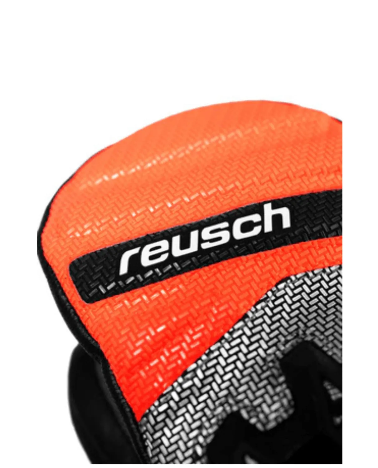 Reusch Worldcup Warrior GS Junior Mitten - Black/Silver/Fluo Red