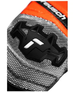 Reusch Worldcup Warrior GS Junior Mitten - Black/Silver/Fluo Red