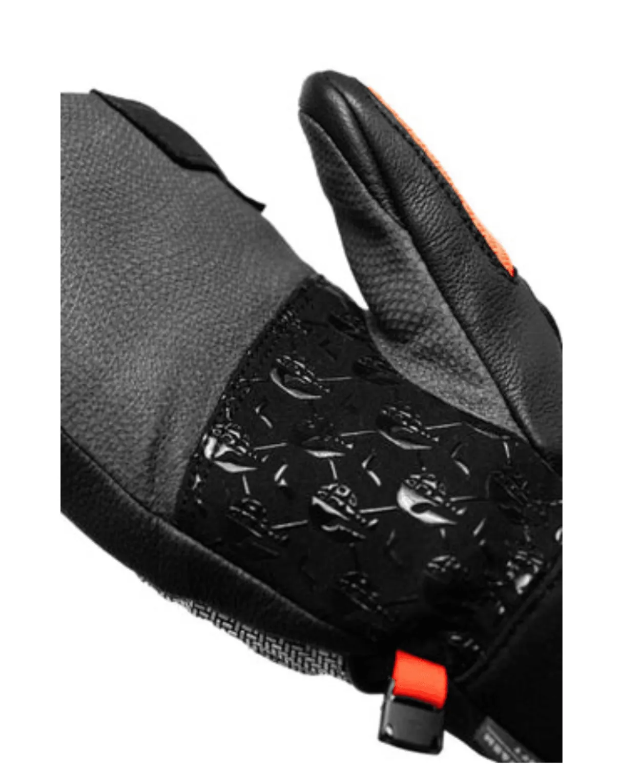 Reusch Worldcup Warrior GS Junior Mitten - Black/Silver/Fluo Red