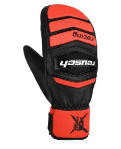 Reusch Worldcup Warrior Team Mitten - Black Fluo Red