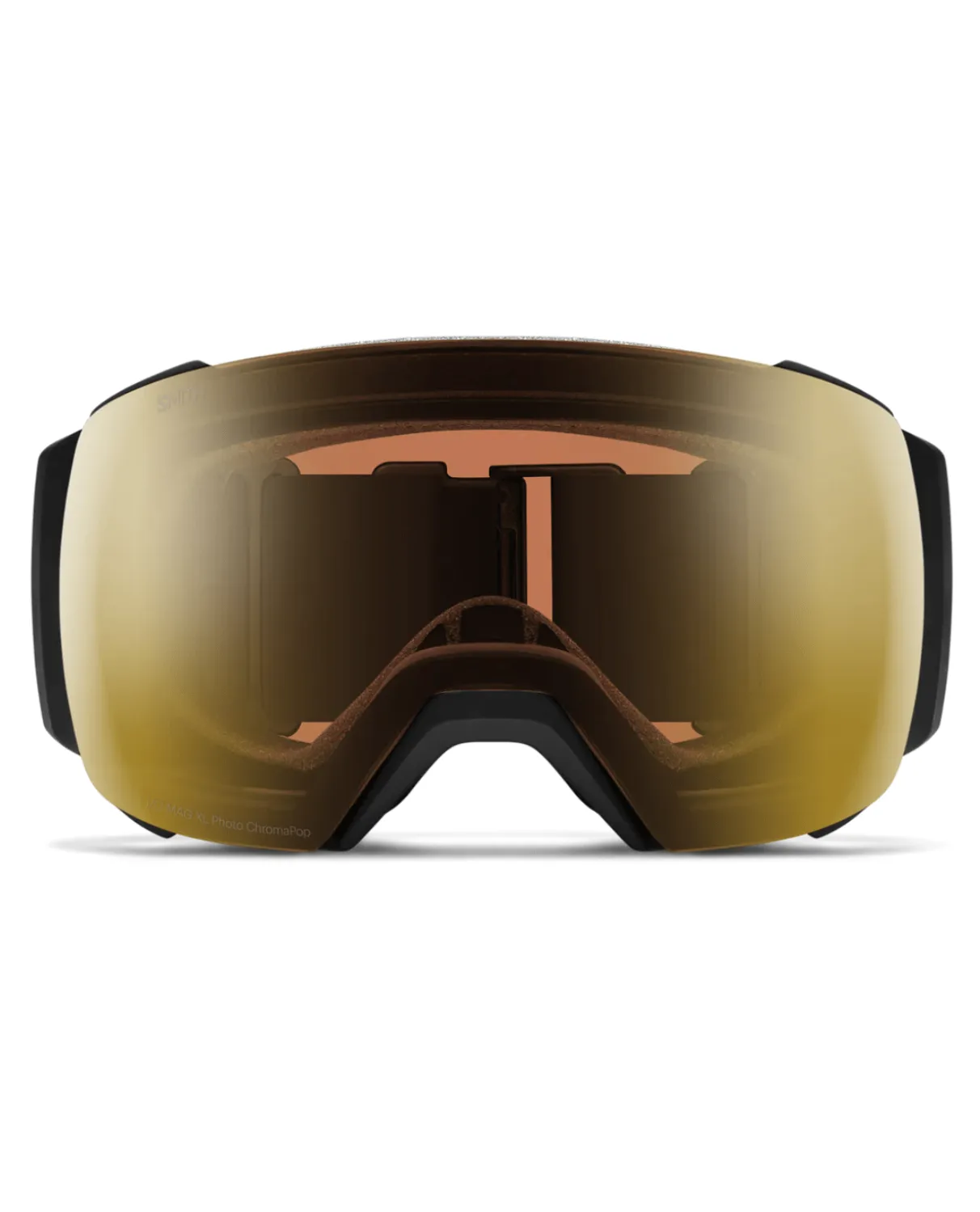 Smith Unisex I/O Mag XL - Black | ChromaPop Pro Photochromic Gold Mirror + Extra Lins