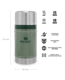 Stanley The Legendary Classic Food Jar 0.7l - Hammertone Green